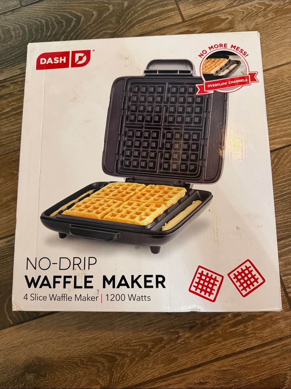 Dash No-Drip Four-Slice Waffle Maker